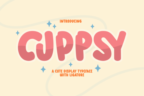 Cuppsy: A Bubbly Display Typeface for Cheerful Projects