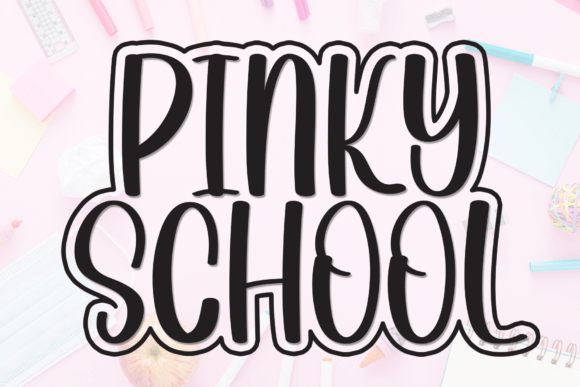 Designing Friendly Web Headers with Pinky School Font