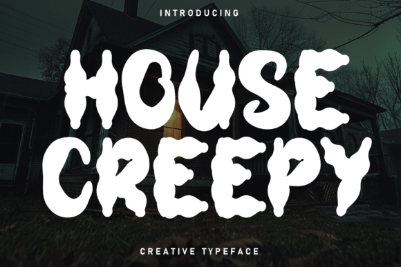 House Creepy: A Spooky Display Font for Web Headers