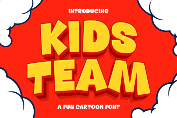 Kids Team: A Playful Display Font for Joyful Editorial Design