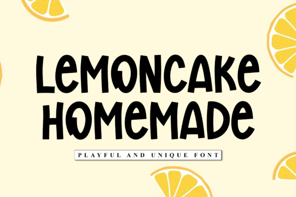 Lemoncake Homemade: The Perfect Playful Display Font for Makers