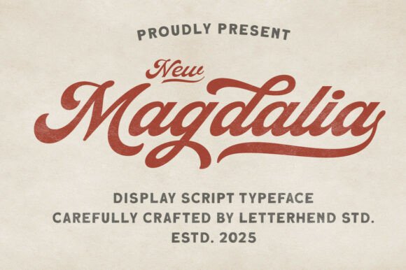 Magdalia: A Vintage Script Font for Editorial Design