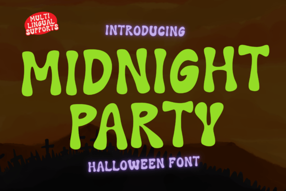 Midnight Party: The Ultimate Halloween Display Font for Marketers