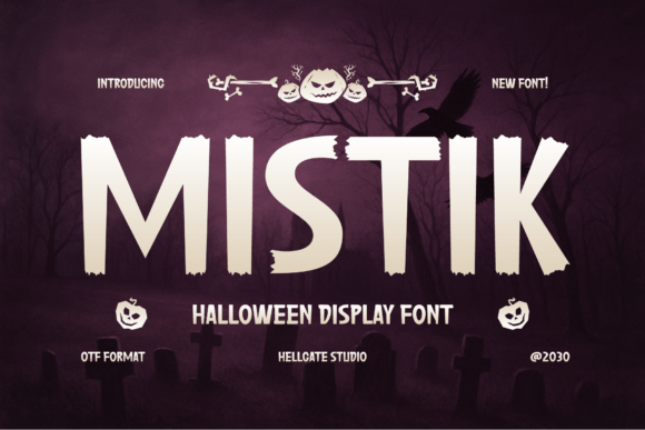 Mistik: A Chilling Display Font for Bold Branding
