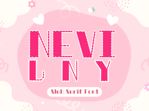 Nevilny: A Playful Display Font for Joyful Branding