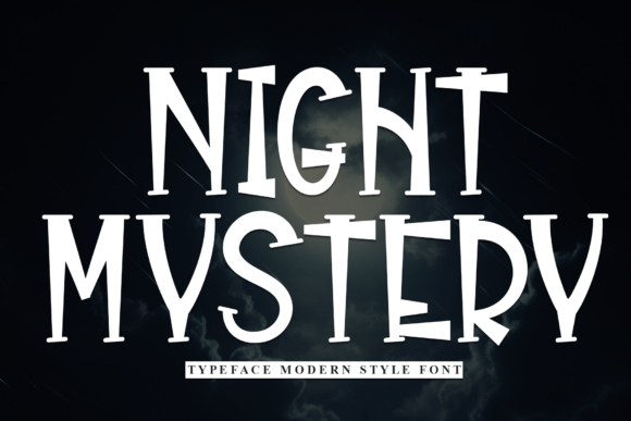 Night Mystery Font: The Casual Display Typeface for Campaigns
