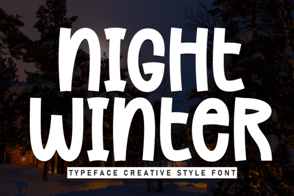Night Winter Font: A Bold Display Typeface for Makers