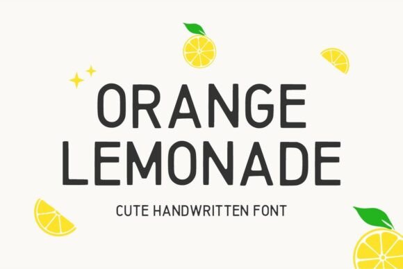Orange Lemonade: The Perfect Handwritten Font for Crafters