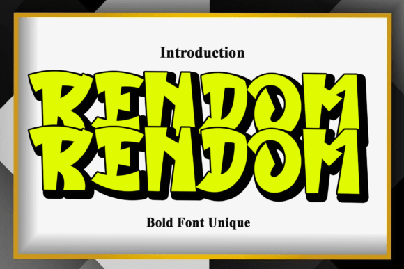 Rendom Font Review: A Bold Display Typeface for Modern Branding