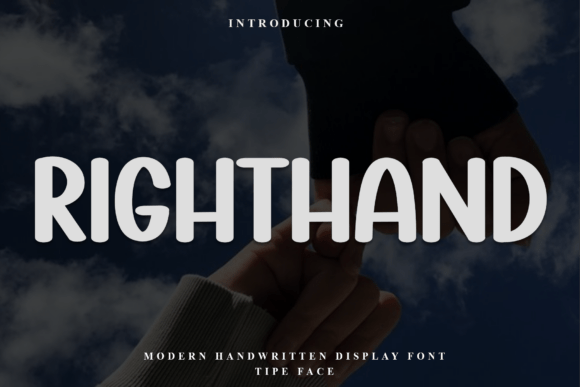 Righthand: A Warm Display Font for Editorial Design