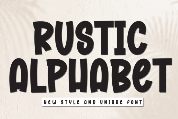 Rustic Alphabet: A Charming Display Font for Makers