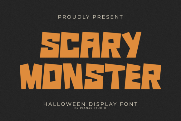 Scary Monster Font for Bold Campaign Headlines