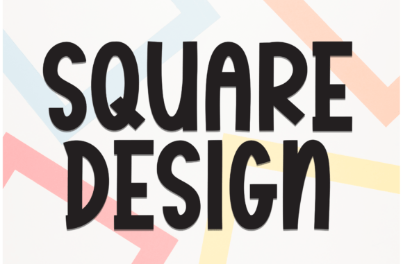 Square Design: A Friendly Display Font for Editorial Layouts