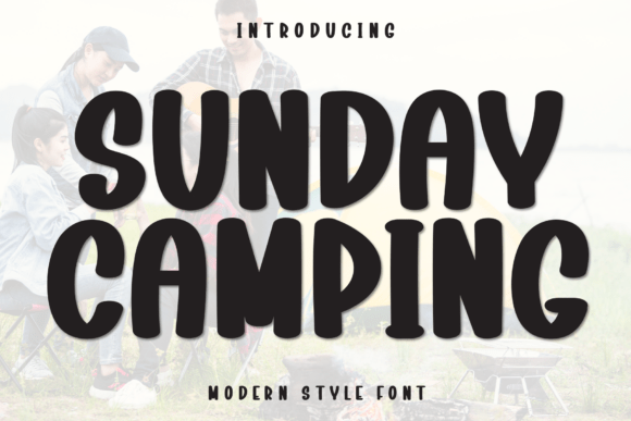 Sunday Camping: A Friendly Display Font for Editorial Design